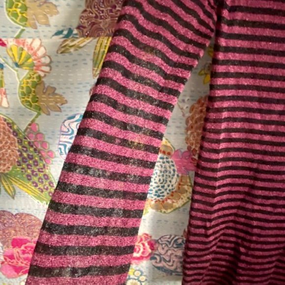 ETOLE SABEL MARANT pink & black striped, metallic thin-knit top in size 2 - Picture 8 of 16